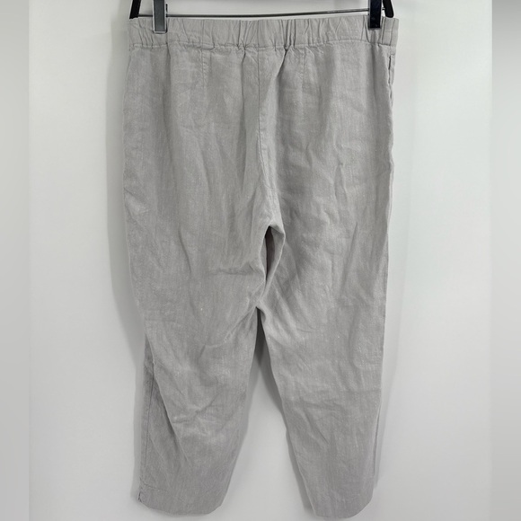 J. Jill Linen Stretch Pants Gray Cropped Pull-On Comfort Lightweight Size Xs 30 - Picture 16 of 16
